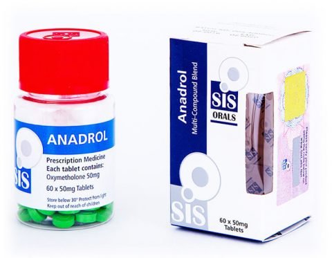 경구 Oxymetholone Anadrol 50-60 정-50mg-SIS Labs