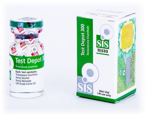 Depósito inyectable de prueba de testosterona enantato 300 - frasco de 10 ml - 300 mg - SIS Labs