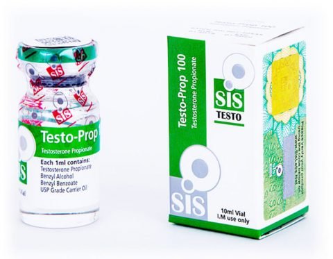 Injicerbar propionattestosteron Testo-Prop 100 - hætteglas med 10 ml - 100 mg - SIS Labs