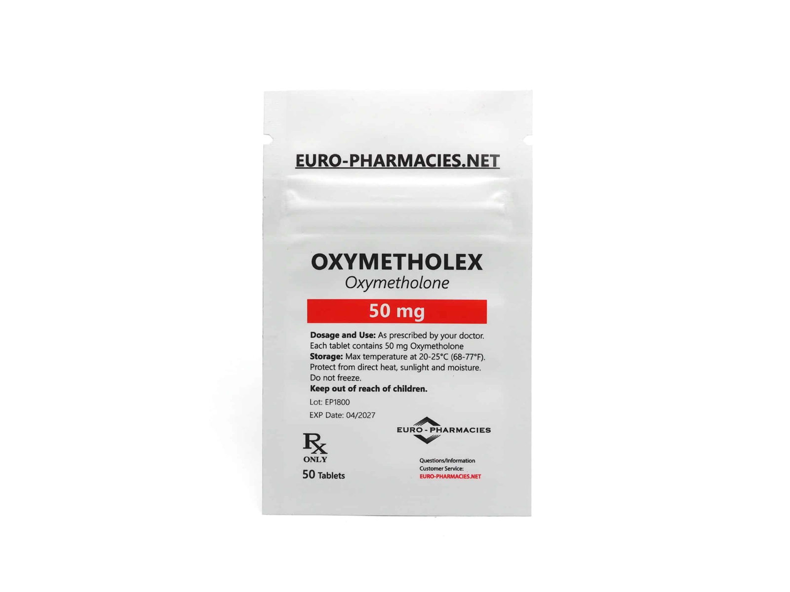 Eurofarmacias Bolsa Oxymetholex (Anadrol)