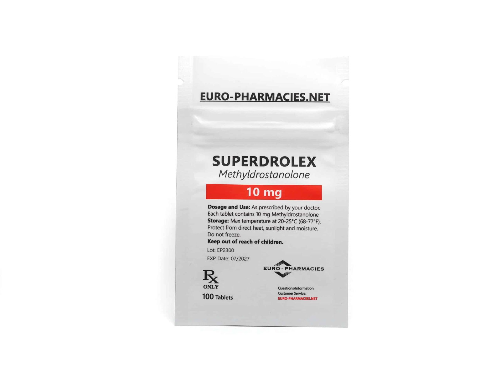 Europharmacies 가방 Superdrolex (Methyldrostanolone)