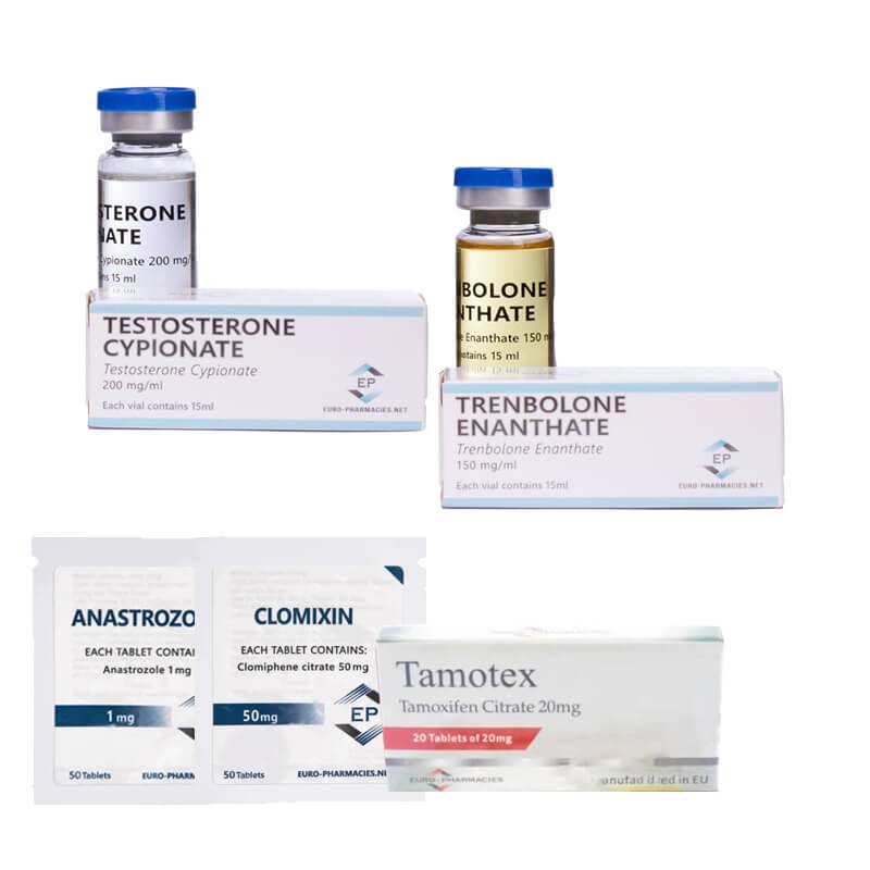 TROCKENES MASSENGEWINN-PACK – Testosteron Cypionat + Trenbolon Enanthate (10 Wochen) Euro Pharmacies