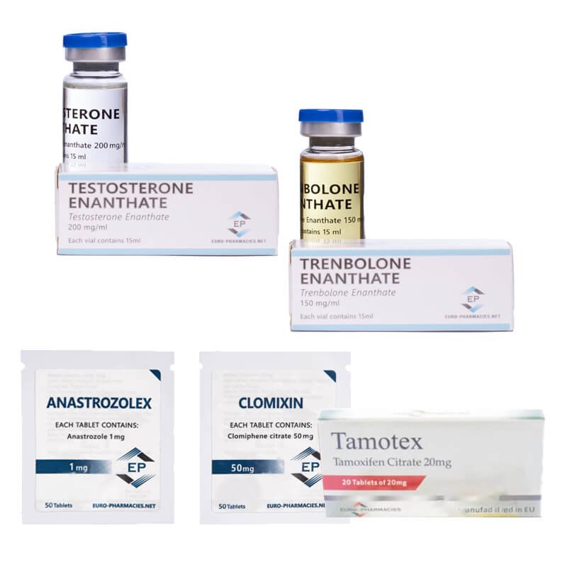 TROCKENES MASSENGEWINN-PACK – Testosteron-Enanthate + Trenbolon-Enanthate (10 Wochen) Euro Pharmacies