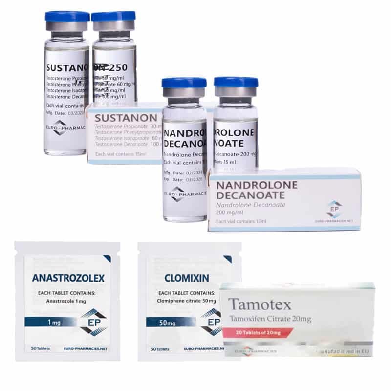 LEVEL II mass gain pack (INJECT) – SUSTANON 250 + DECA 250 + PCT (8 weeks) Euro Pharmacies