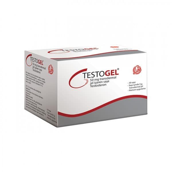Testosteron – Testogel 50 mg 5 G 30 gel in zakjes – Liba