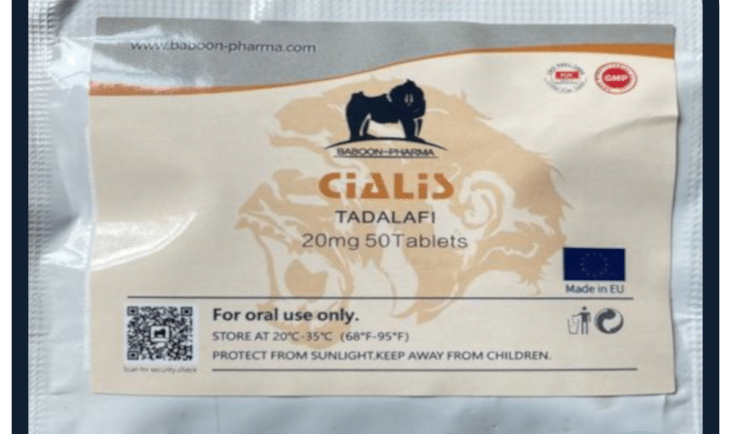 Cialis-Tadalafil-Pavian-20 mg-50 Tabletten