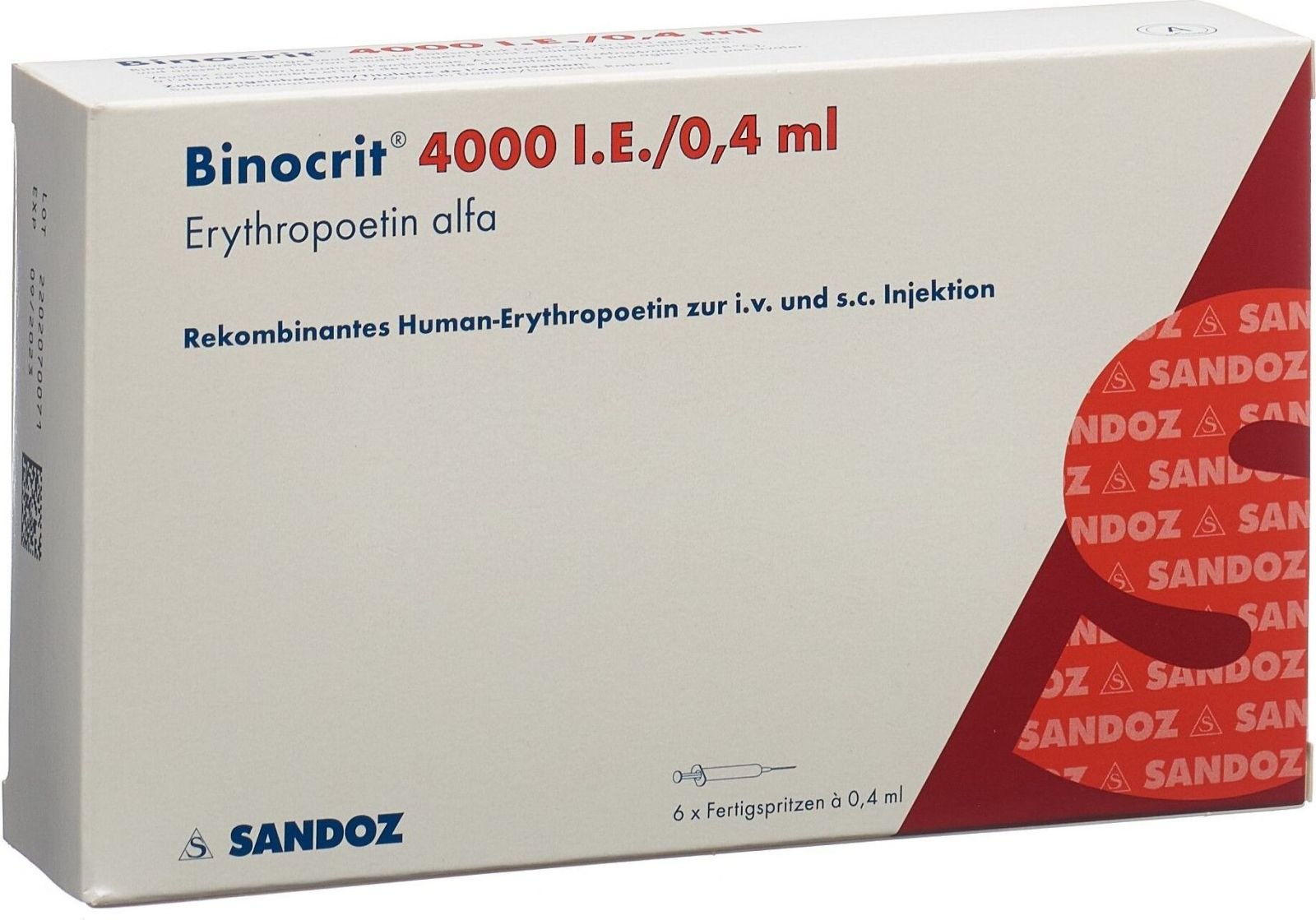 Binocrit-4000-Iu-0,4-Ml.-6-Soluzione-per-iniezione-in-siringhe-pre-riempite-Epoetina-Alfa-Sandoz