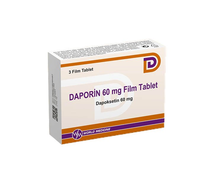 Daporin-60-Mg-3-filmomhulde tabletten-Dapoxetine-Hydrochloride-World-Medicine