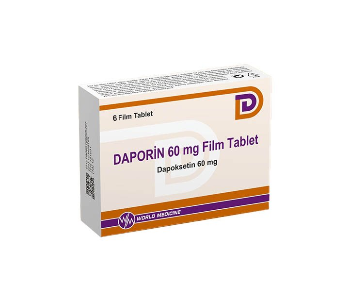 Daporin-60-Mg-6-filmomhulde tabletten-Dapoxetine-Hydrochloride-World-Medicine